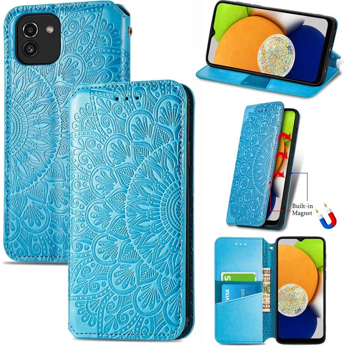 König Design Hülle Handy Schutz für Samsung Galaxy A03 Case Cover Tasche Etuis Bumper Wallet (Samsung Galaxy A03), Smart...