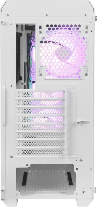 Actual product image Genesis NATEC PC case Irid 505 ARGB Baltas midi Tower (mATX, ATX, Mini-ATX)