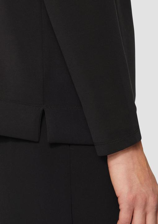 Produktbild S.Oliver Sweatshirt Scuba-Sweatshirt mit Wasserfallkragen (46)