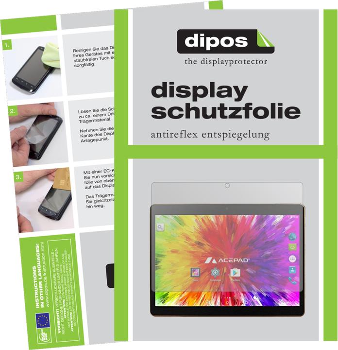 Actual product image Dipos Screen Protector Anti-Glare (2 Piece, Acepad A121)