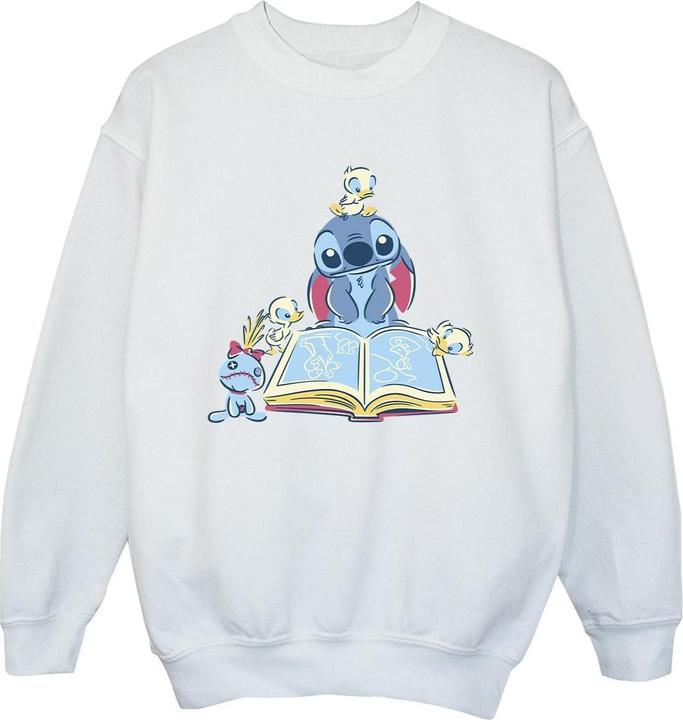 Immagine prodotto Disney Lilo & Stitch Reading A Book Felpa Ragazzi (140, 146)