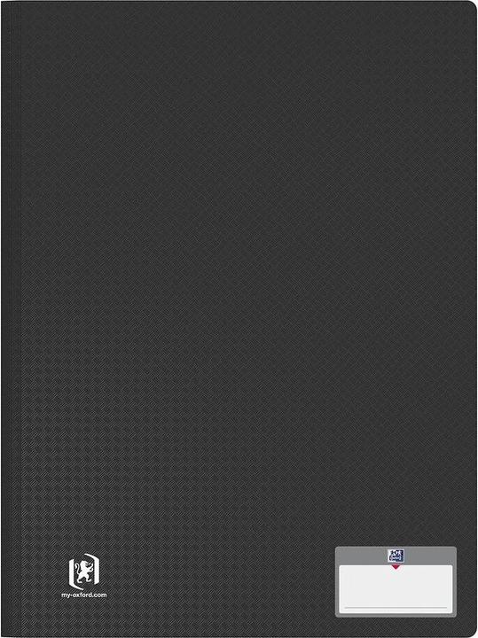 Elba Viewing book "Memphis", DIN A4, with 60 pockets, black made of PP, with inscription label (A4, 60x)