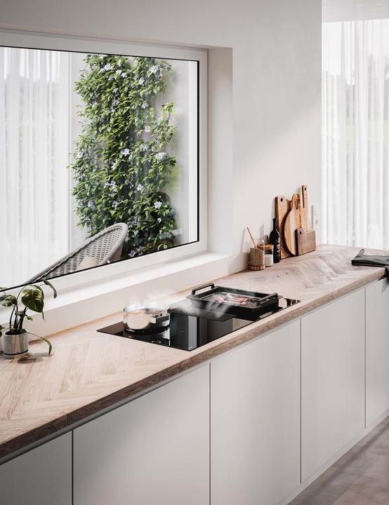 Produktbild NOVY Kochfeld + Haube Easy Pro 1861 Induktionskochfeld mit integrierter Haube, Anzahl Brenner/Kochzonen 4 (80 cm, Elektrokochfeld)