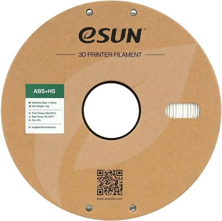 Image du produit eSUN EABS+HS 1,75mm WHITE 1kg (ABS, 1.75 mm, 1000 g, Blanc)