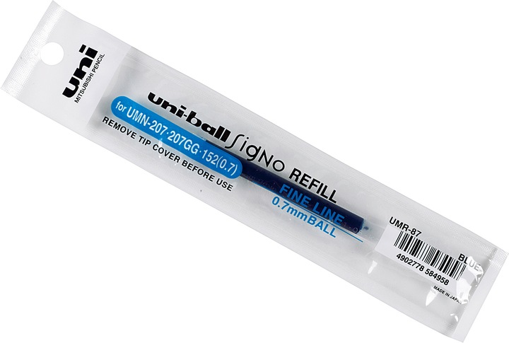 Image du produit Faber-Castell Mine de rechange 'Uniball Signo' UMN-207 (Recharger, Bleu, 0.70 mm)