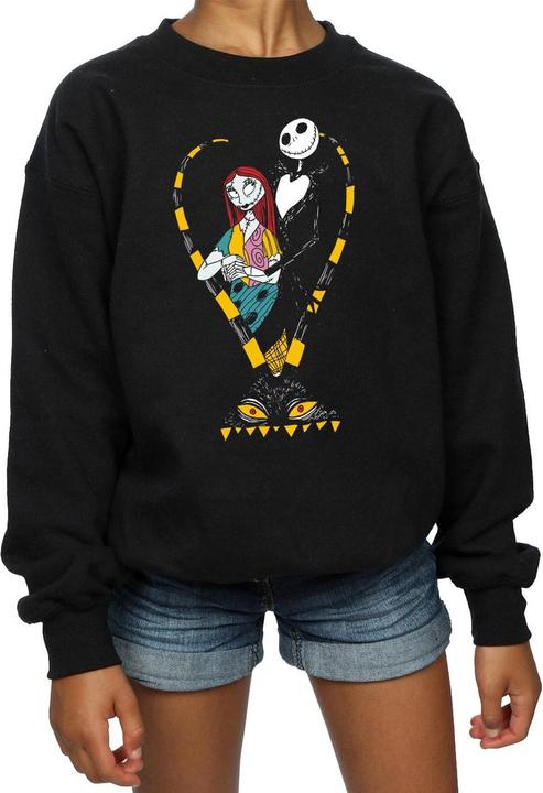 Produktbild Disney Nightmare Before Christmas Jack And Sally Love Sweatshirt Mädchen (152, 158)
