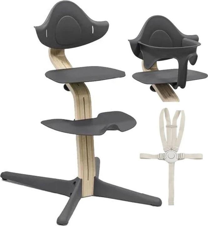 Produktbild Stokke Nomi Oak Stuhl inkl. Baby Set und Sicherheitsgurt (Hochstuhl)