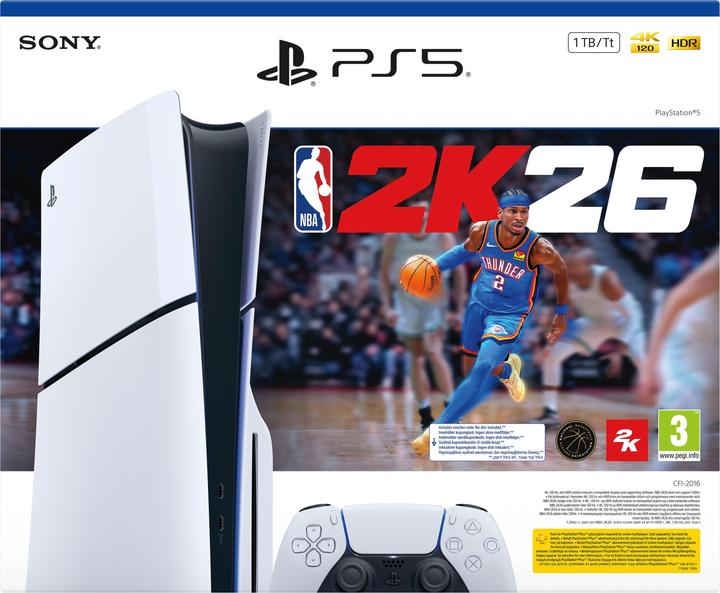 Actual product image Sony PS5 Slim NBA 2K26 Console