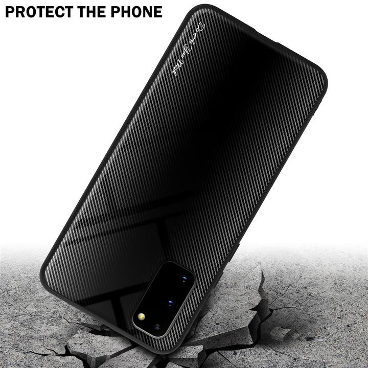 Image du produit Cadorabo TPU Couverture en verre rayé (Samsung Galaxy S20+)