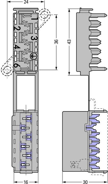 Actual product image Wago Connecting clamp