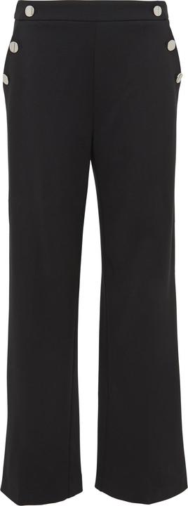 S.Oliver Hose Wide-Leg-Hose mit Elastikbund und dekorativen Knöpfen (38)