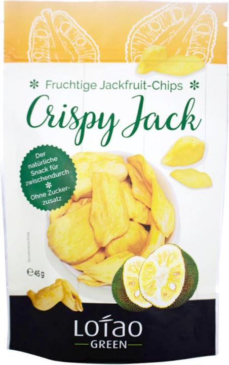 Actual product image Lotao Fruity Jackfruit Chips Crispy Jack Organic (45 g)