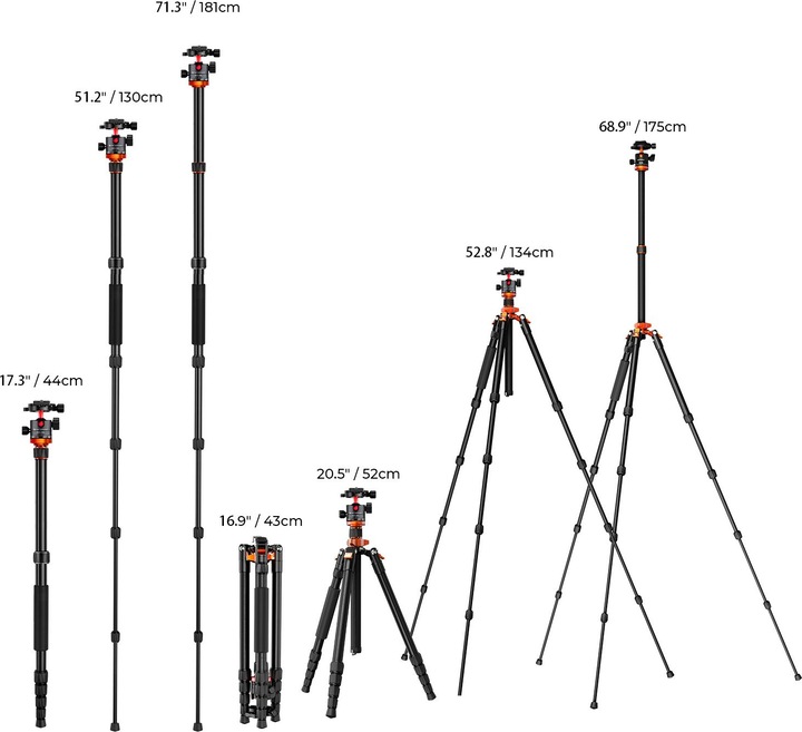 Immagine prodotto K&F Concept Treppiede KF09.083V2 (Metallo)