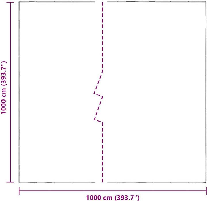 Produktbild vidaXL Transparente Plane mit Ösen 10x10 m Polyethylen durchsichtige Plane (10 x 10 m)