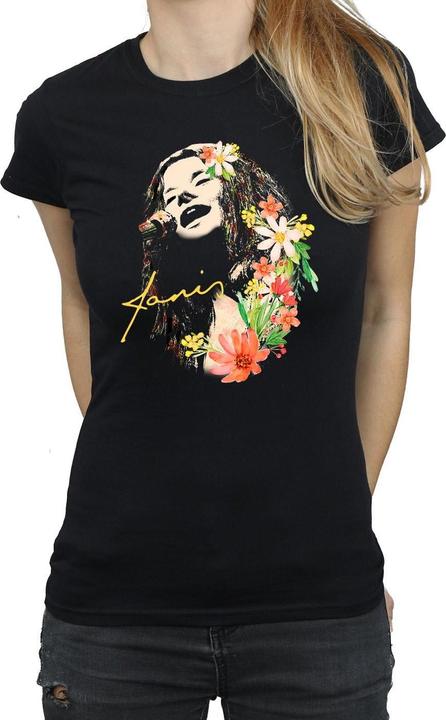 Produktbild Janis Joplin Floral Pattern TShirt (S)