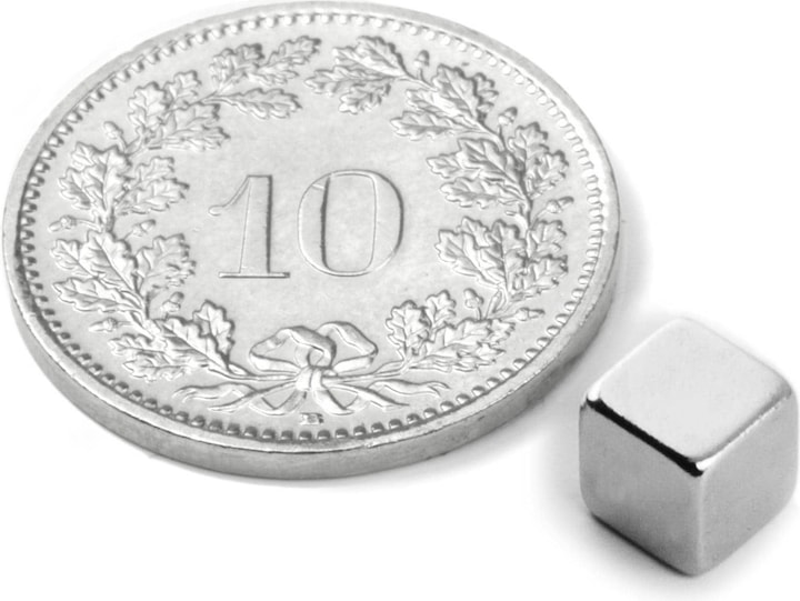 Image du produit Supermagnete Aimant en forme de cube (10 x)