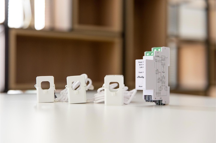 Actual product image Shelly Pro 3EM 120A