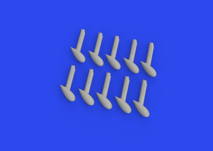 Produktbild Eduard Bf 109 balance weights PRINT 1/48