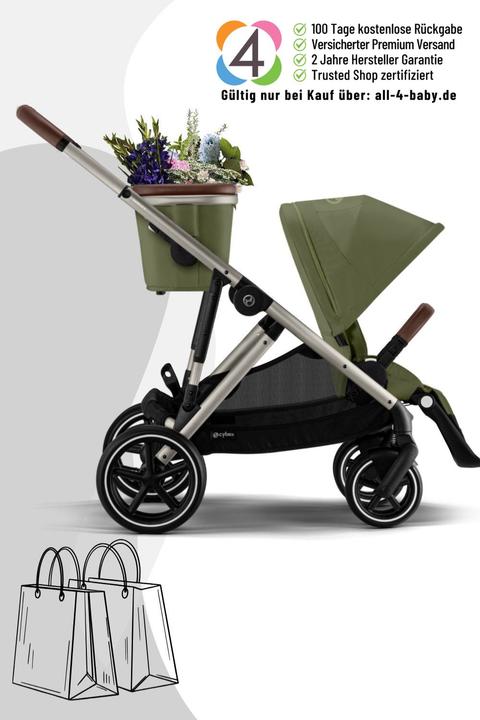 Produktbild Cybex Gazelle S Kinderwagen / Geschwisterwagen / Zwillingswagen