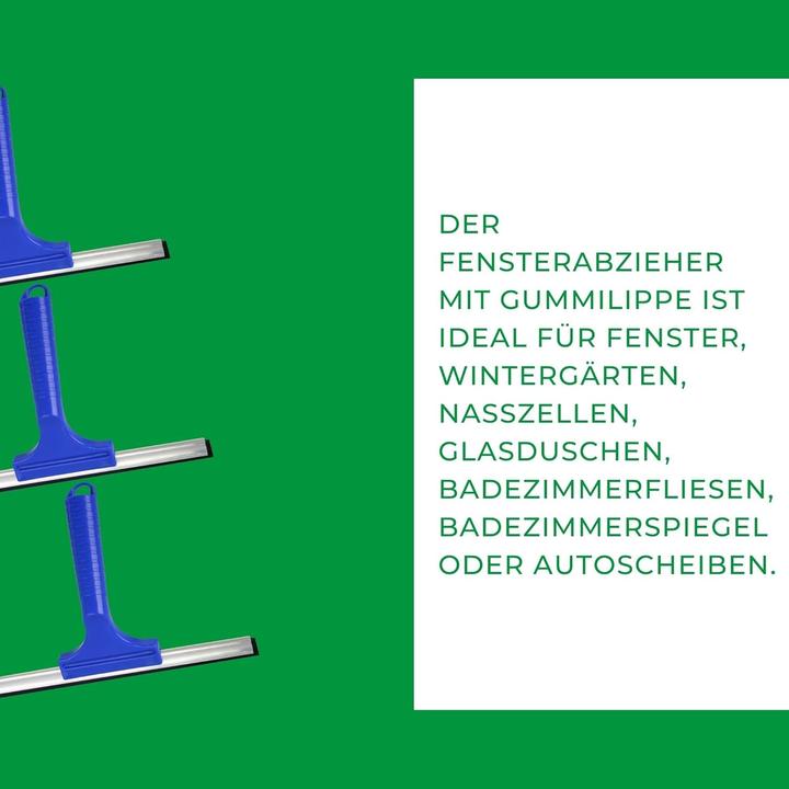 Image du produit Novaliv Sparset Fensterabzieher 23 cm + 35 cm Aluleiste mit Gummilippe für streifenfreies Abziehen B (2 pcs)