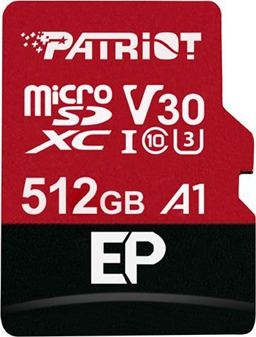 Patriot EP Pro Micro SDXC 1TB (512 GB, microSDXC, U3, UHS-I)