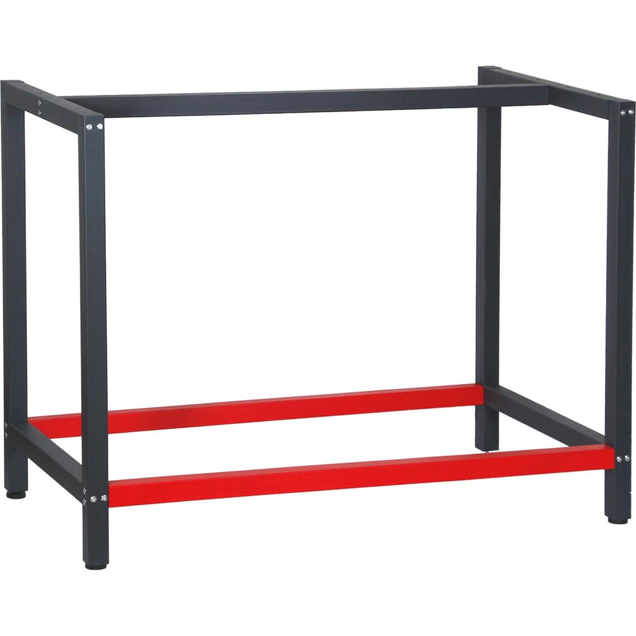 Wiltec, Werkbank + Arbeitsbock, Werkbank Gestell 100x57x81cm Stahl Werkbankgestell Tischgestell Werktisch (57 cm, 100 cm...
