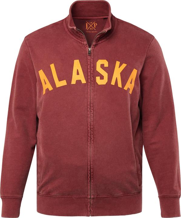 Immagine prodotto JP1880 Giacca di felpa dal look vintage con collo alto e stampa, fino alla tg. 8XL (6XL)