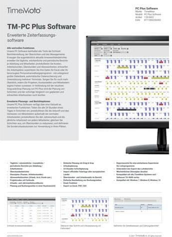 Actual product image Safescan TimeMoto PC Plus Software