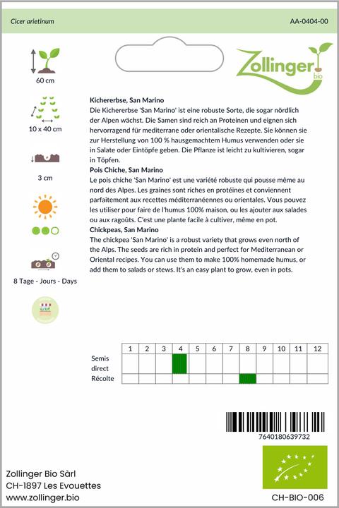 Produktbild Zollinger Bio Kichererbse (Keimlinge)