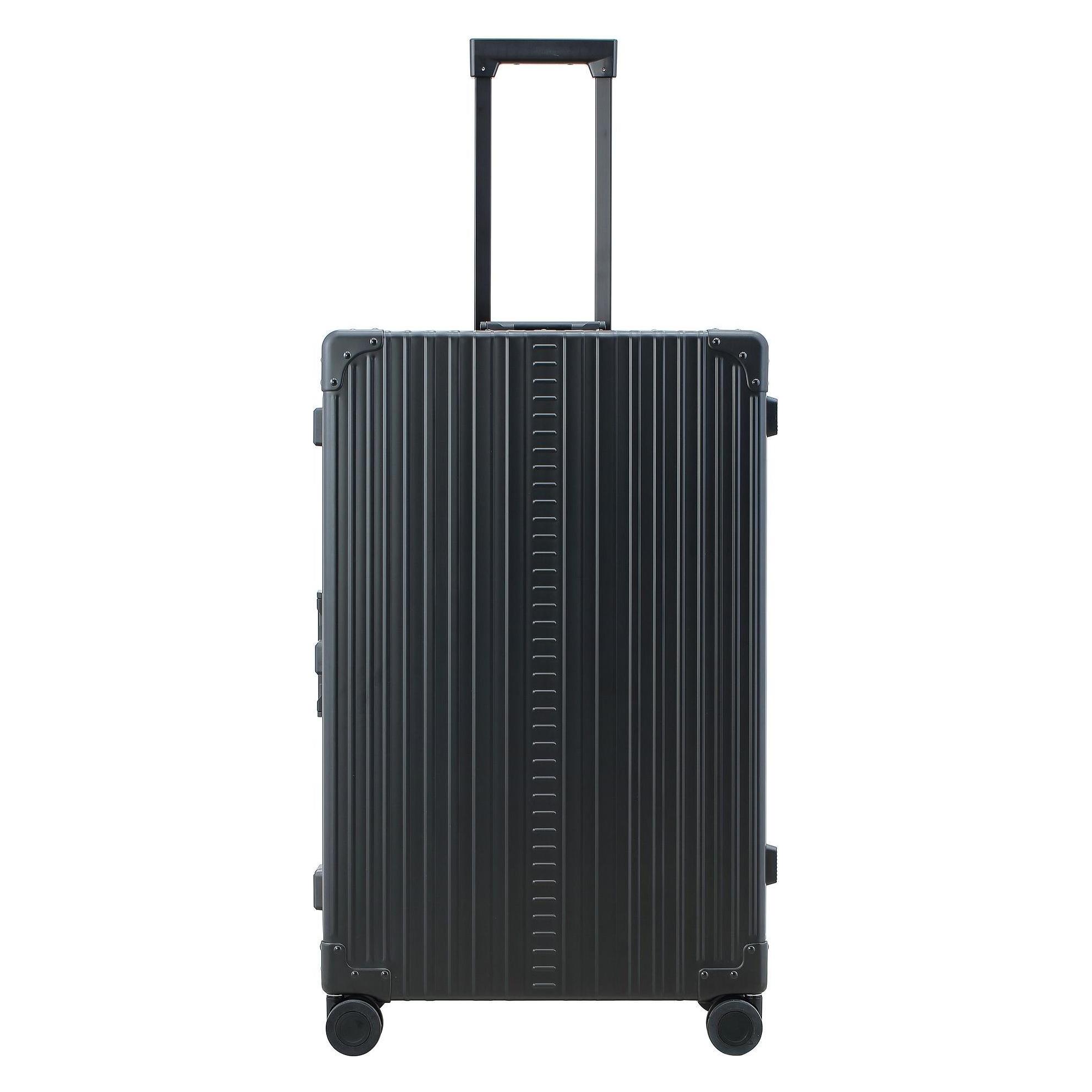Aleon, Koffer, Traveler Macro 4-Rollen Trolley 77 Cm, Schwarz, (97 l)