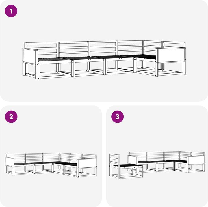 Produktbild vidaXL Gartenmöbel Set