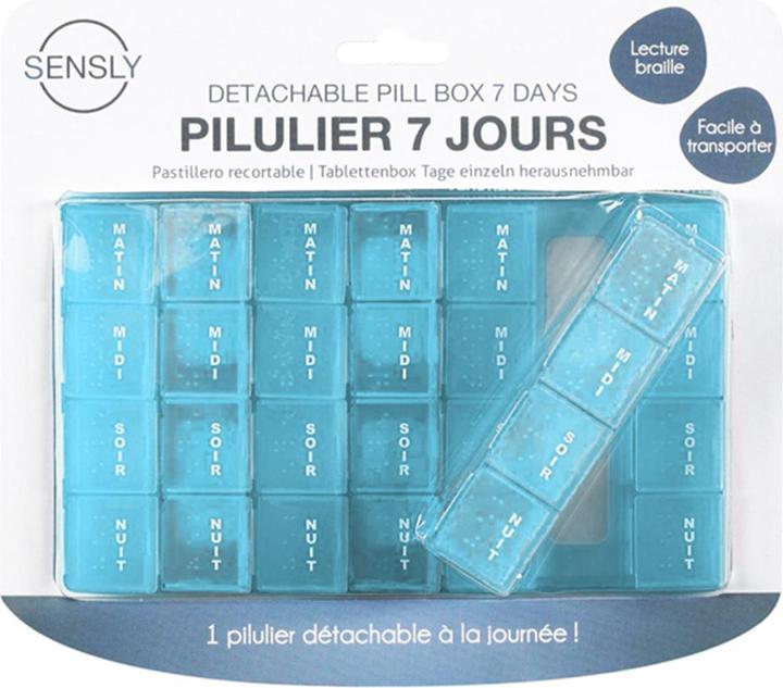 Immagine prodotto Sensly Portapillole rimovibile - 7 giorni - Comodo e sicuro.
