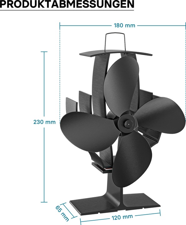 Produktbild Wiltec Ofenventilator FAN-Z4-60