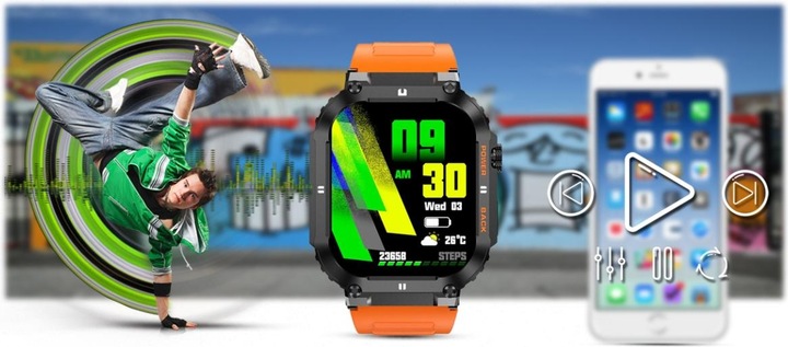 Immagine prodotto Gravity SMARTWATCH MĘSKI GT6-3 - WYKONYWANIE POŁĄCZEŃ, MONITOR SNU (sg020c)