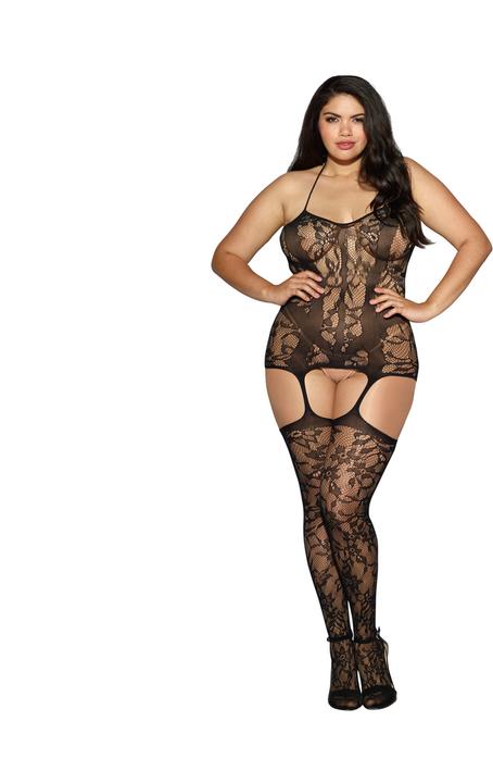 Produktbild Dreamgirl Queen Size Fishnet Garter Dress