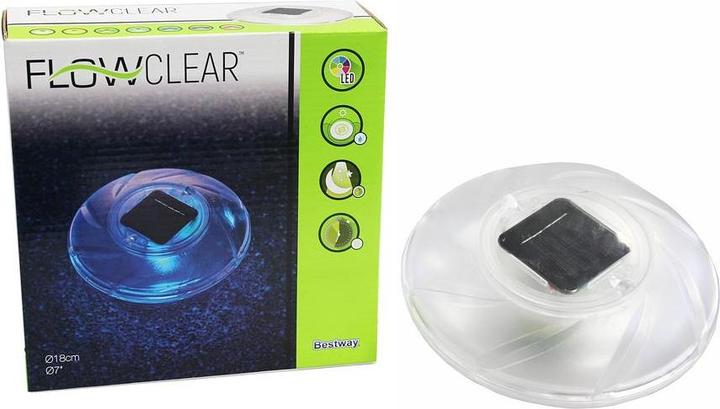 Actual product image Bestway Solar pool light with colour change