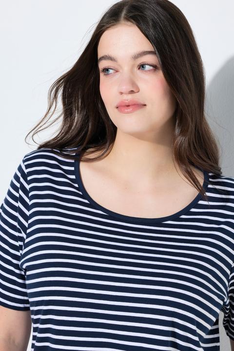 Produktbild Ulla Popken Pyjama, Ringel, Rundhals, Halbarm (54)