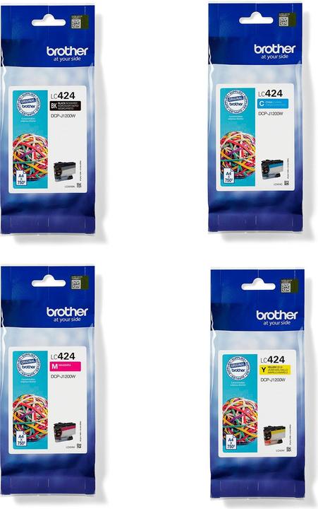Image du produit Brother LC-424VAL Jeu de cartouches d'encre (M, CF, C, Y)