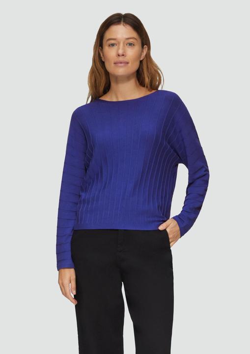 Produktbild S.Oliver Strickpullover Strickpullover mit Fledermausarm und Strukturmuster (36)