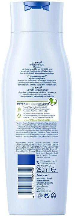 Actual product image NIVEA Hydration Hyaluron (250 ml, Liquid shampoo)