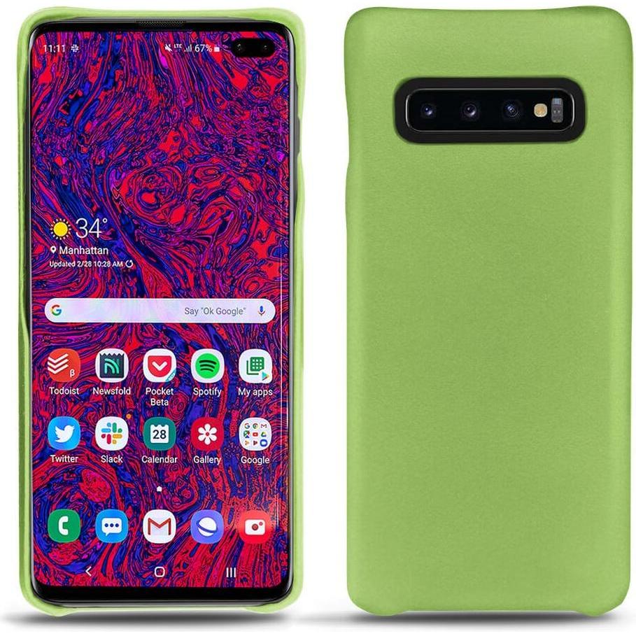 Thumbnail - Noreve Lederschutzhülle (Samsung Galaxy S10 5G), Smartphone Hülle, Grün