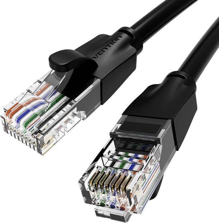 Actual product image Vention Cat.6 UTP Patch Cable, black, 5m (U/UTP, CAT6, 5 m)