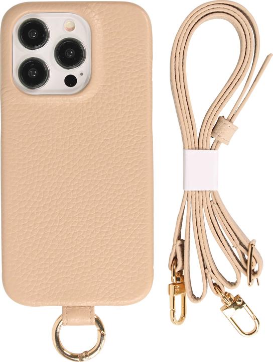 Produktbild PhoneLook Hülle Premium Luxus mit verstell- und abnehmbarem Lederriemen + MagSafe (Apple iPhone 14 Pro Max)