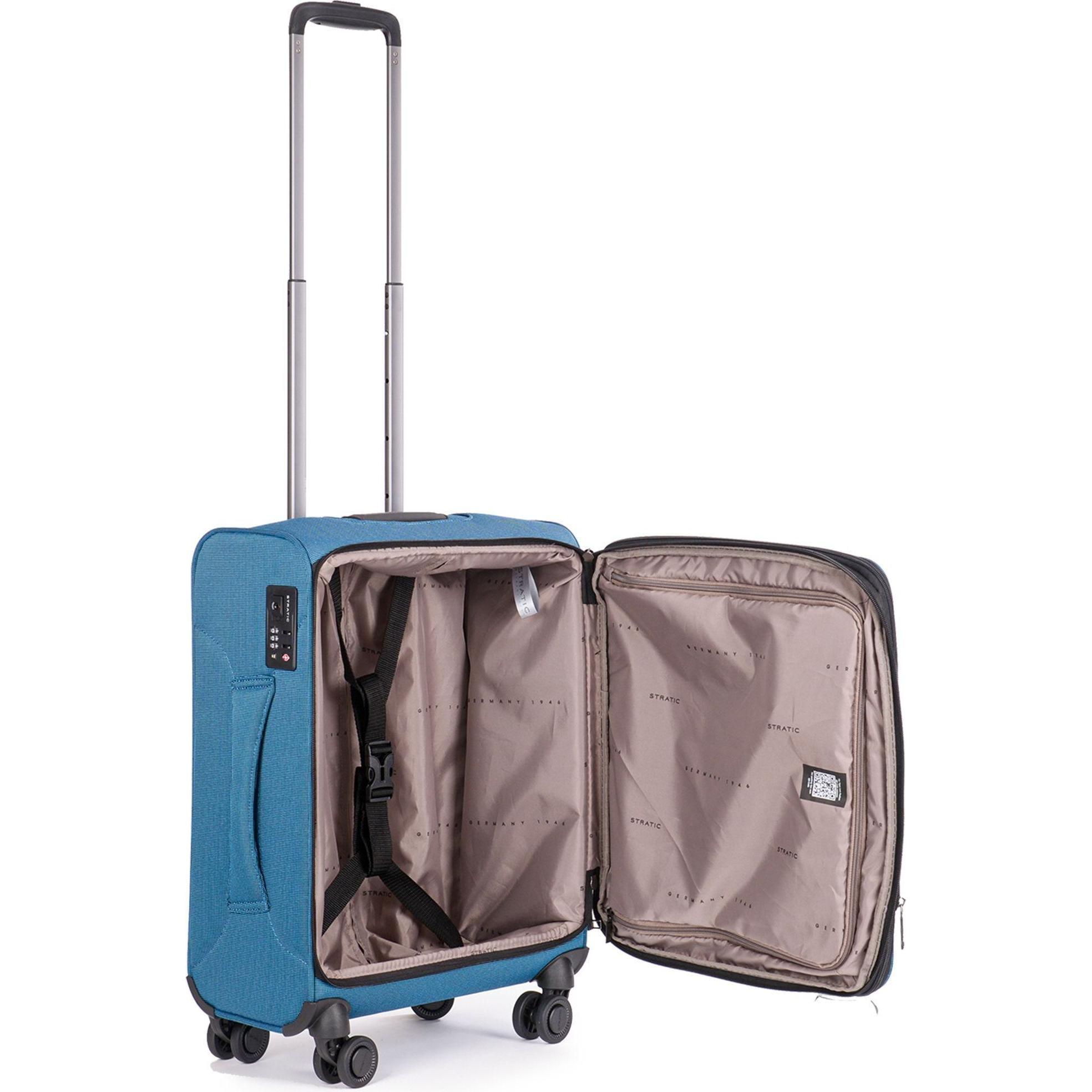 Thumbnail - Stratic, Koffer, Bendigo Light+ - Trolleykoffer, Blau, (48 l, Handgepäck (bis 50l))