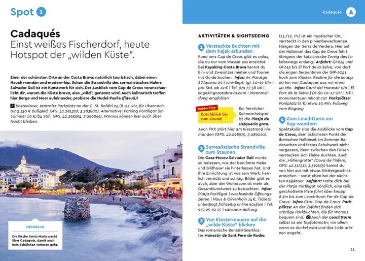 Actual product image Camper Guide Spain: Mediterranean Coast, Catalonia & Andalusia (German, Jan Marot)