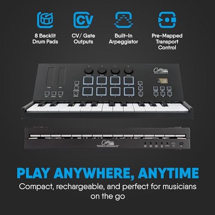 Produktbild Carry-On Folding Midi Controller 25 - Black (Keyboard)