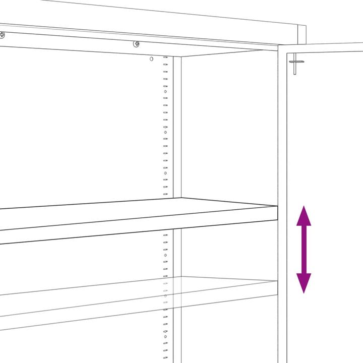 Produktbild vidaXL Aktenschrank (90 x 40 x 220 cm)