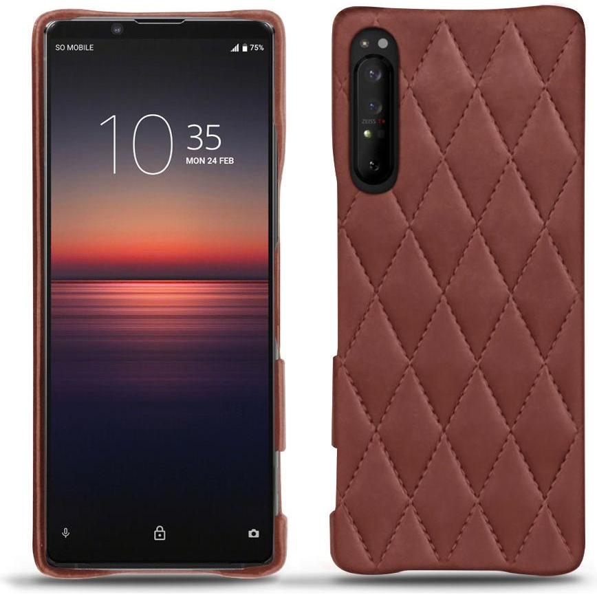 Noreve Lederschutzhülle (Sony Xperia 1 II), Smartphone Hülle, Rot