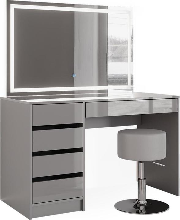 Vicco Sherry avec miroir LED et tabouret (120 x 55 x 75 cm)