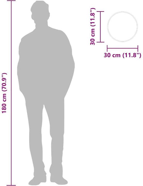 Actual product image vidaXL Beck (30 x 30 cm)
